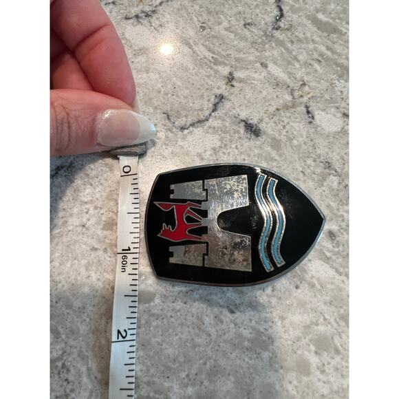 Vintage 1960-1963 Volkswagen Wolfsburg Castle Hood Crest Emblem Badge JL - Picture 5 of 6